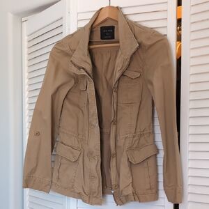 Love Tree Women's Utility Jacket in Tan
